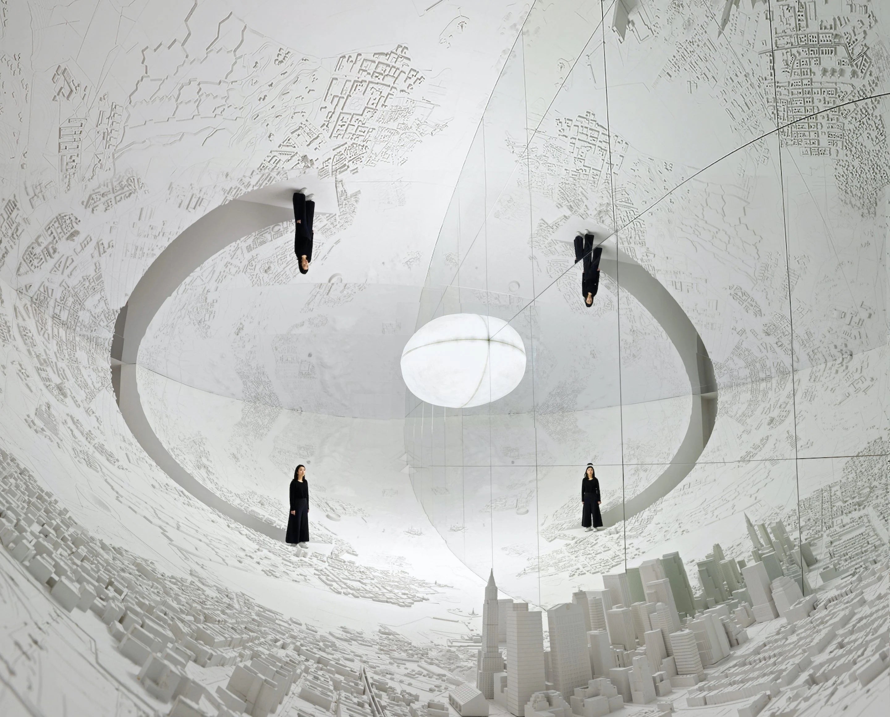 The Crucible set design by Es Devlin features cyclical rain installation