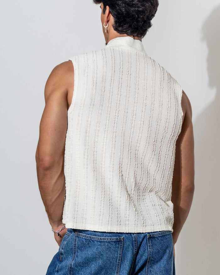Star Neck Cardigan Buttoned