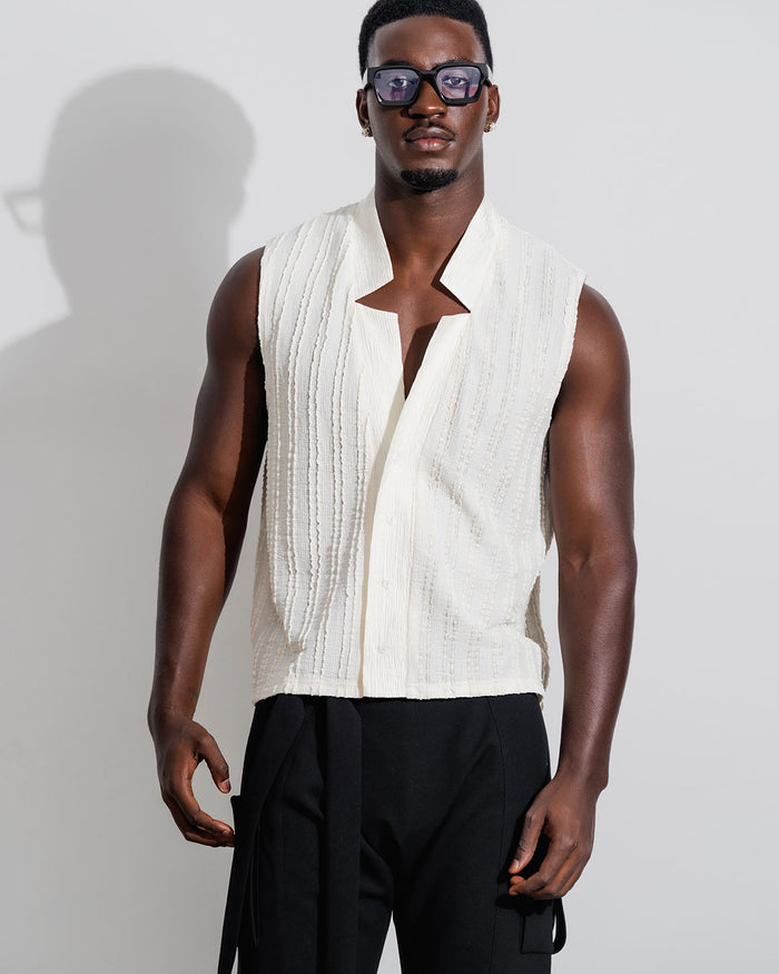 Star Neck Cardigan Buttoned