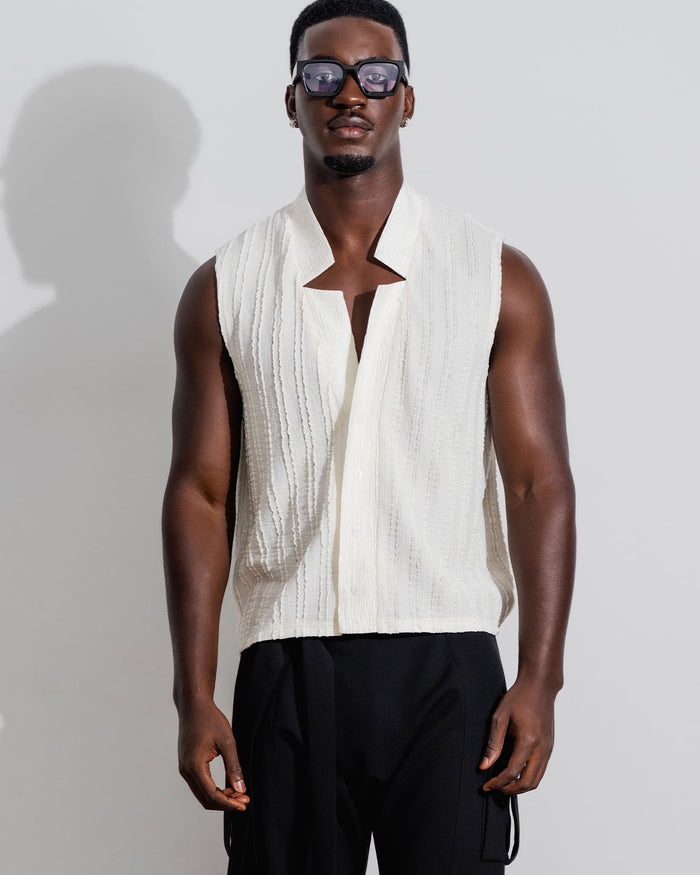 Star Neck Cardigan Buttoned
