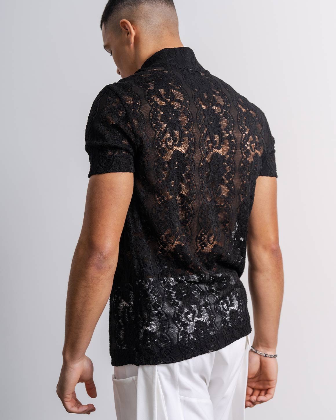 Star Neck Lace Shirt
