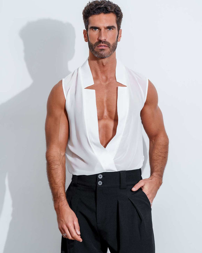 Star Neck Cardigan Sleeveless