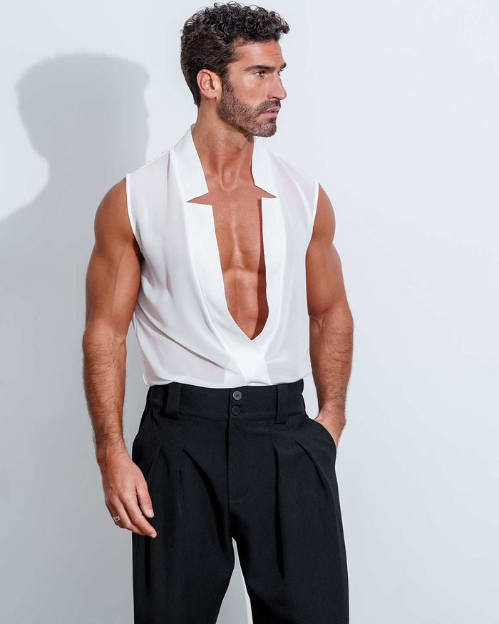 Star Neck Cardigan Sleeveless