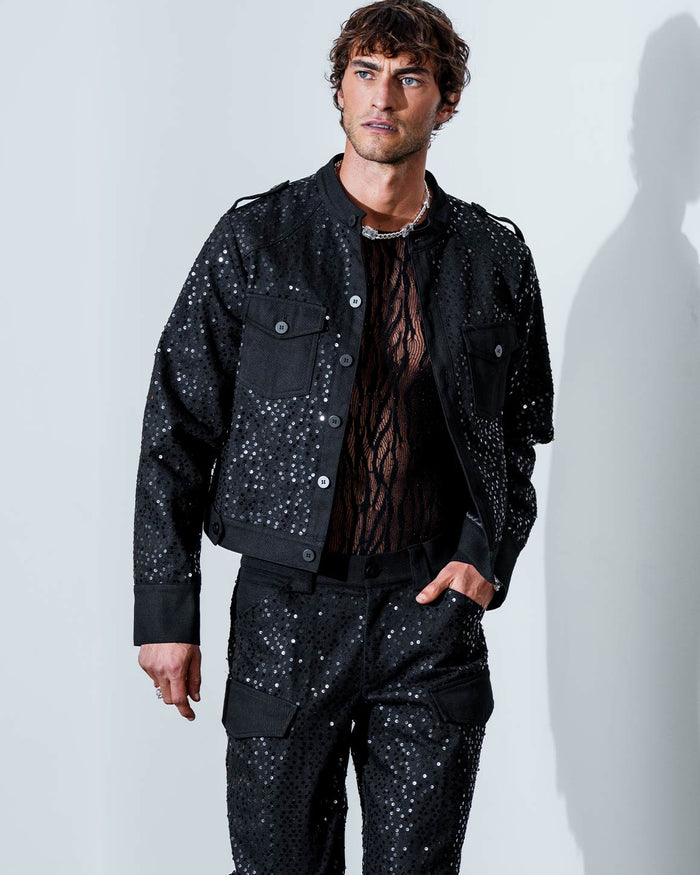 Jacob Sequin Jacket XXL / Black Jacob Sequin Jacket XXL / Black