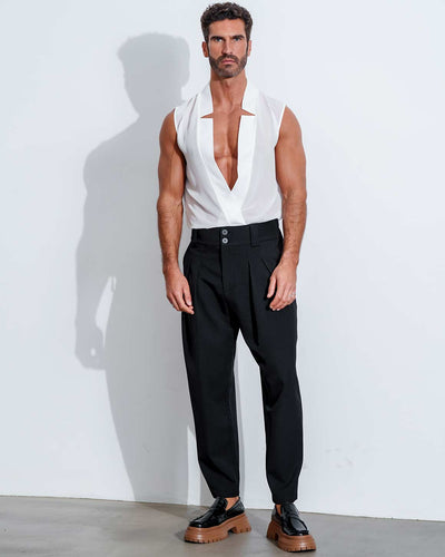 Star Neck Cardigan Sleeveless