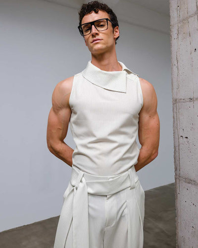 Lyon Top Grey Striped