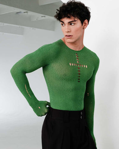 Leif Rhinestone Glove Top