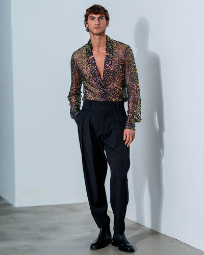 Star Neck Cardigan Buttoned