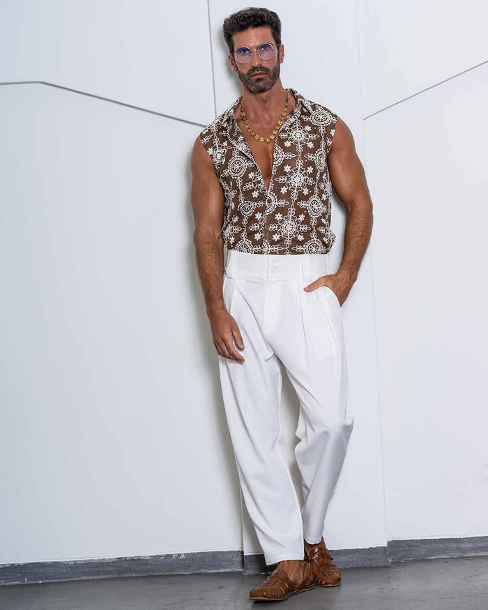 Joseph Shirt Rhinestone & Pearls