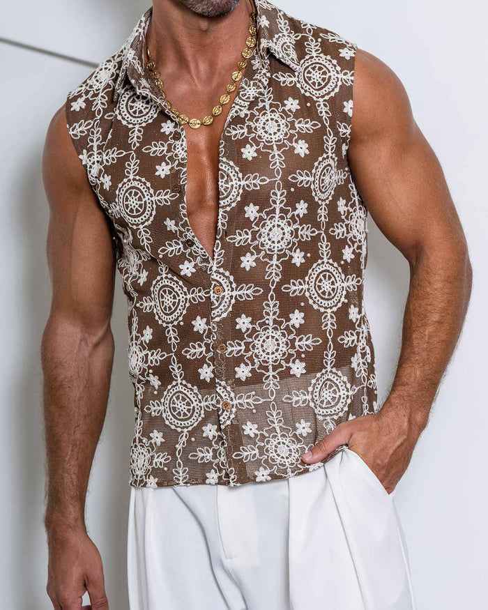 Joseph Shirt Rhinestone & Pearls