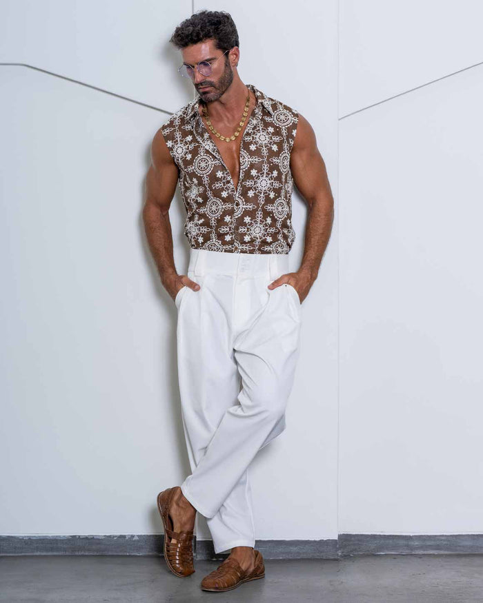 Joseph Shirt Rhinestone & Pearls