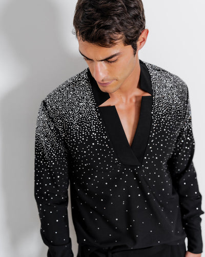 Star Neck Diamond Shirt Long Sleeve