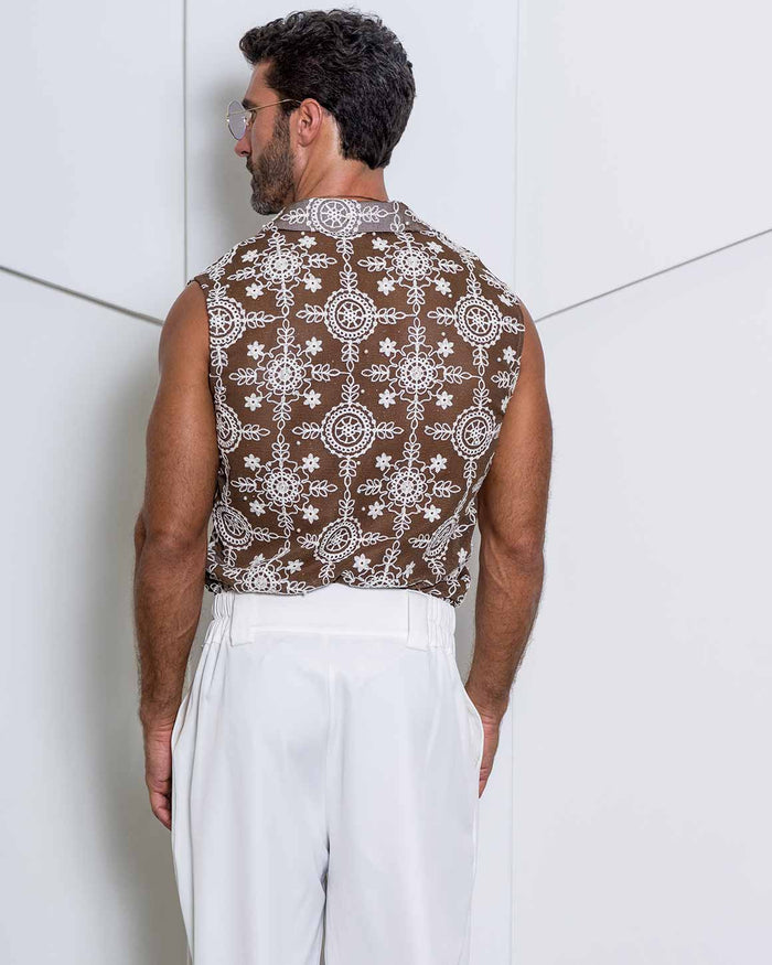 Joseph Shirt Rhinestone & Pearls