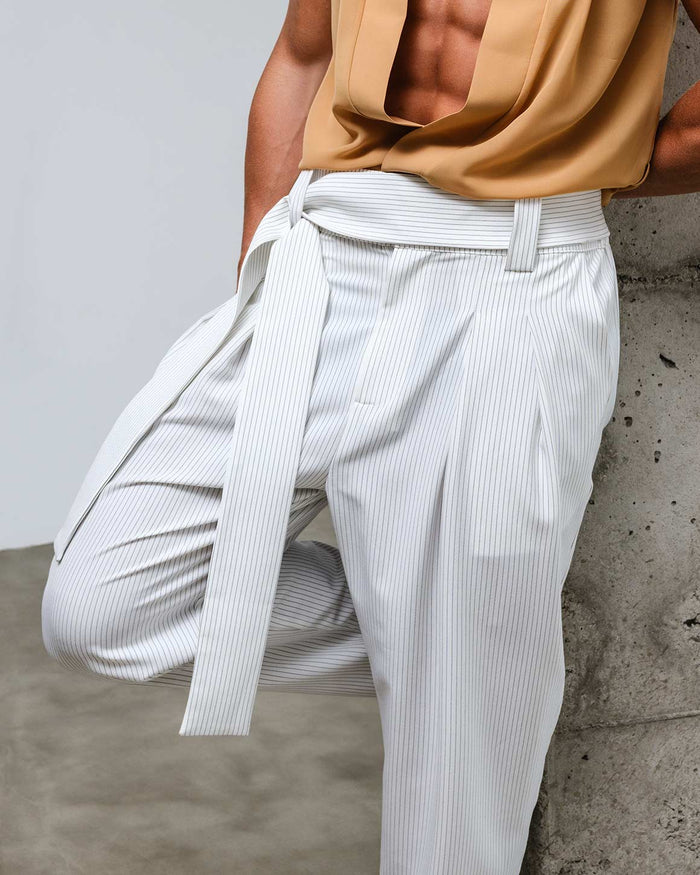 Roberto Pants Grey Striped