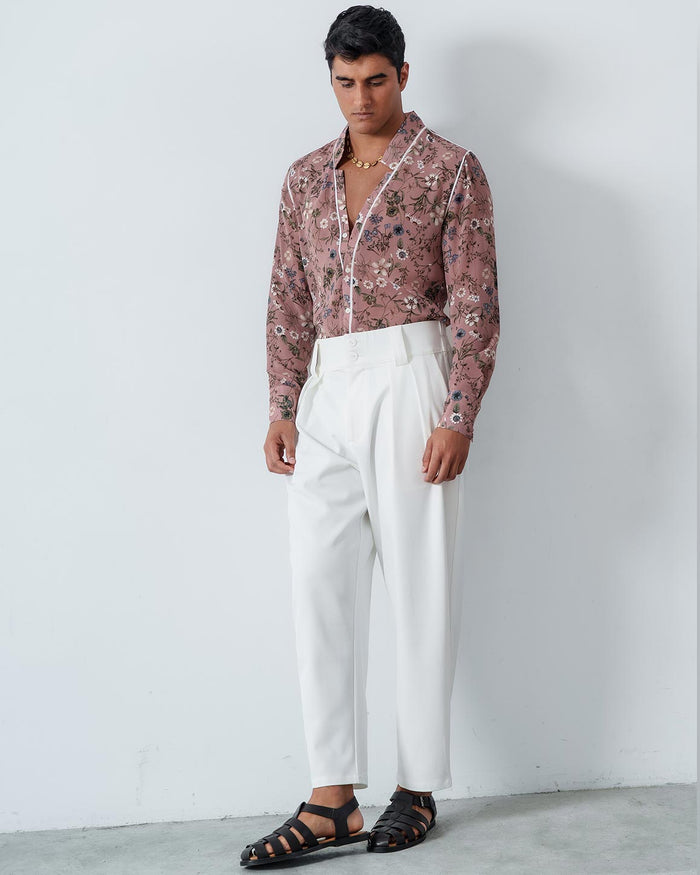 Slim Fit Star Neck Shirt
