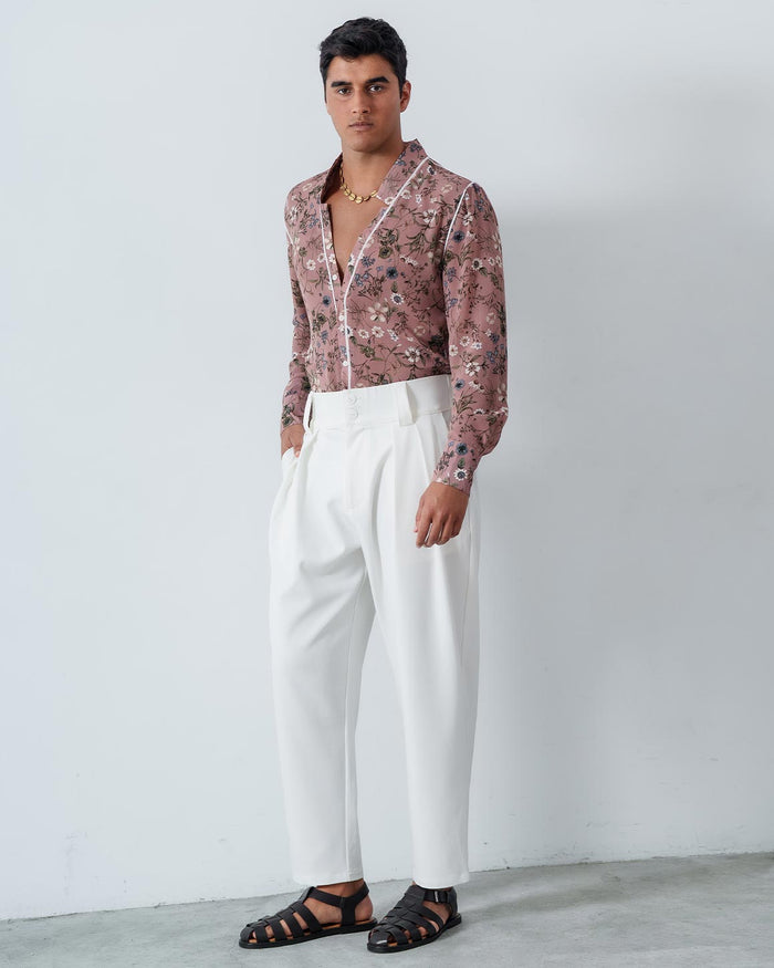 Slim Fit Star Neck Shirt