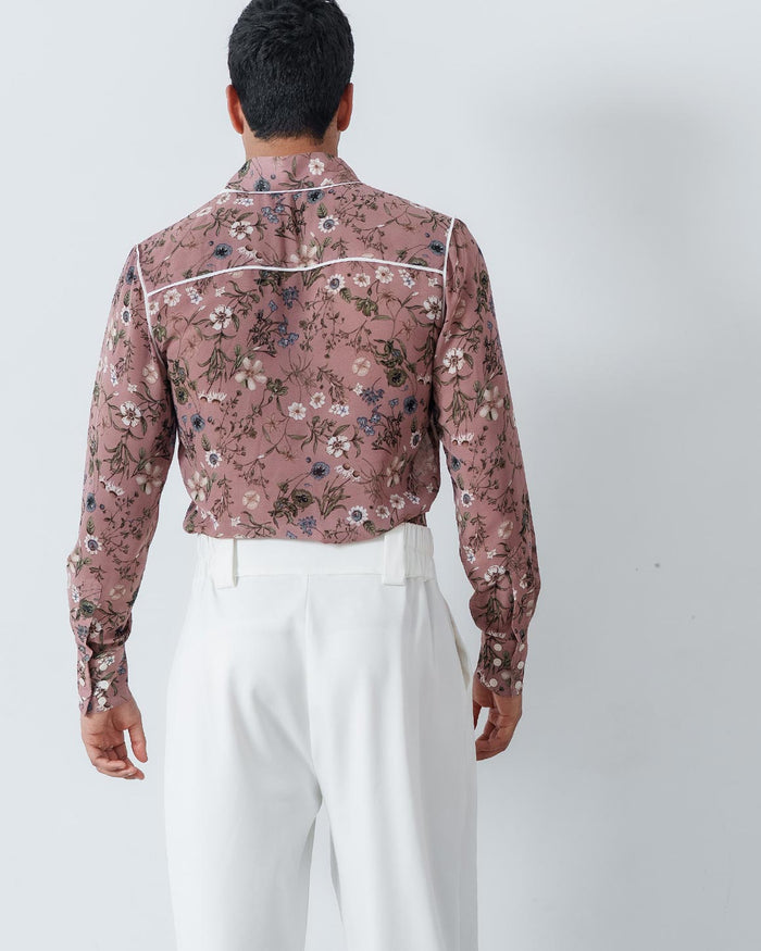 Slim Fit Star Neck Shirt