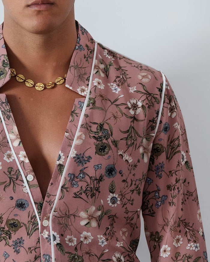 Slim Fit Star Neck Shirt