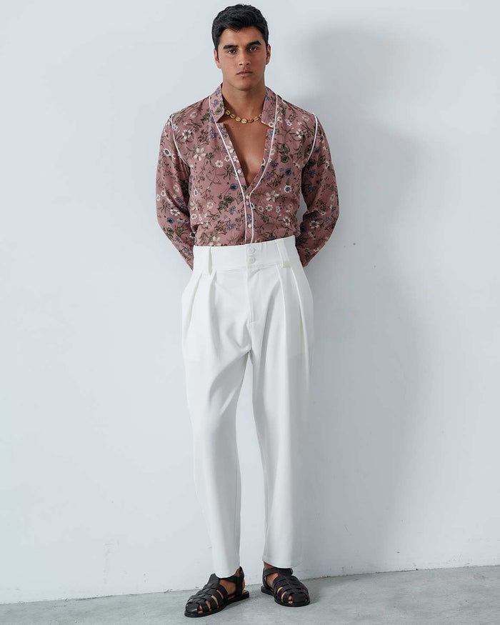 Slim Fit Star Neck Shirt