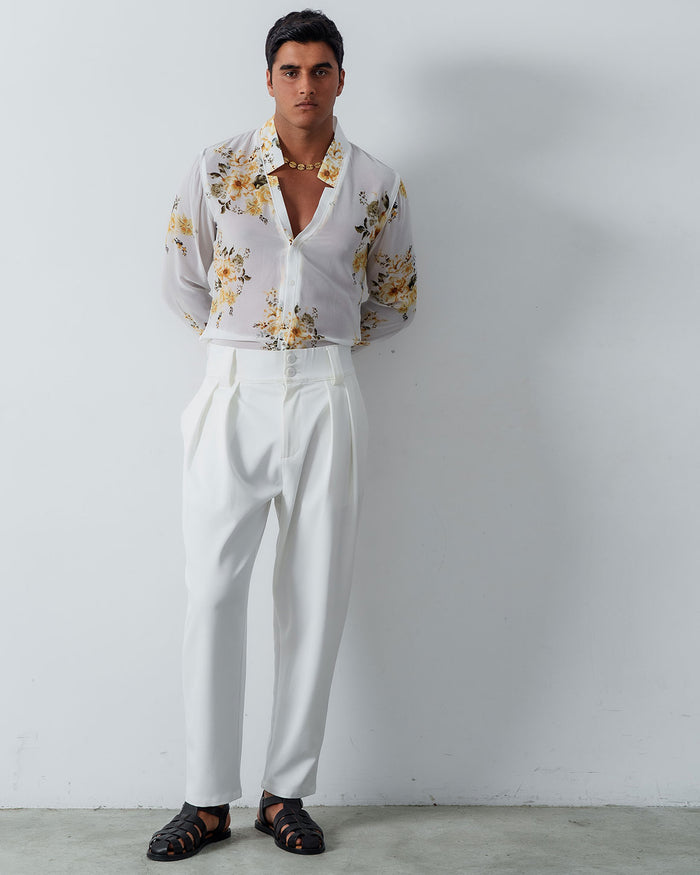 Slim Fit Star Neck Shirt