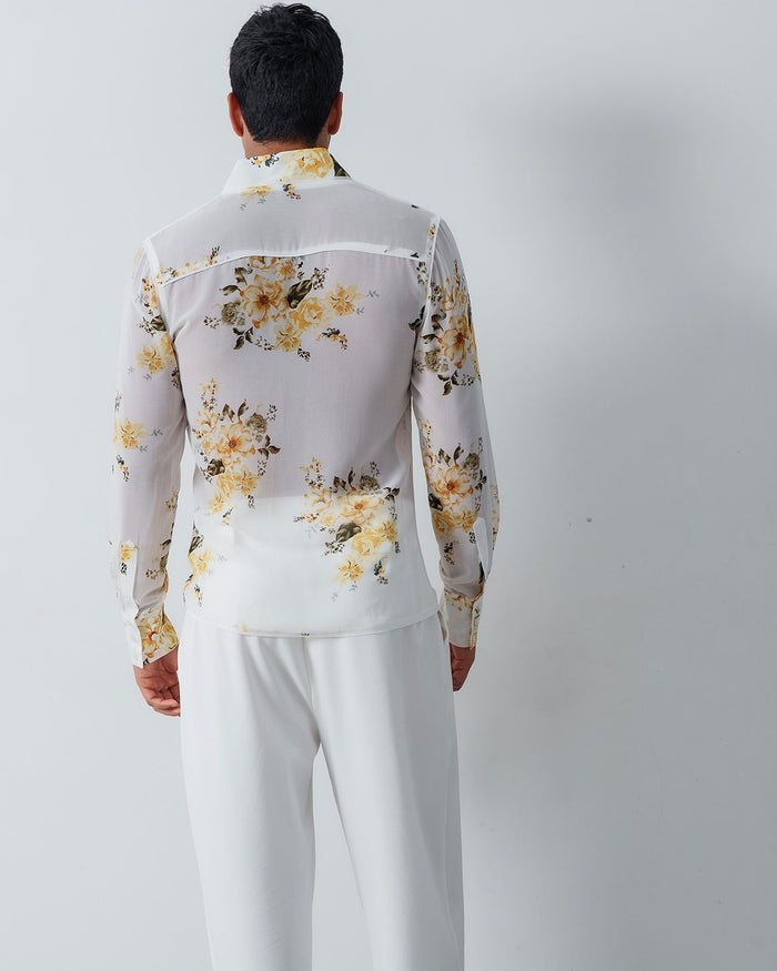 Slim Fit Star Neck Shirt