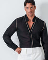Slim Fit Star Neck Shirt
