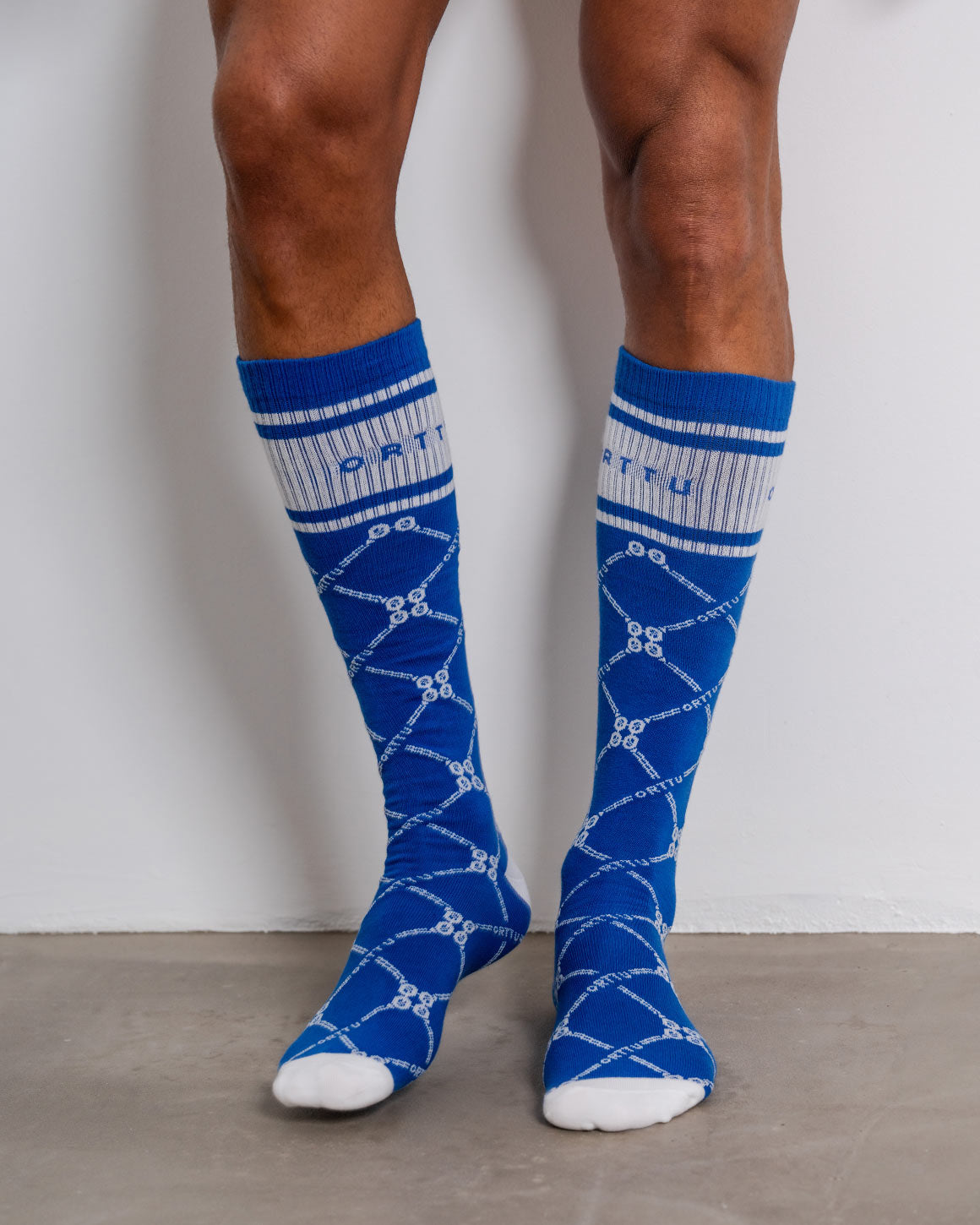 Monogram Socks Blue