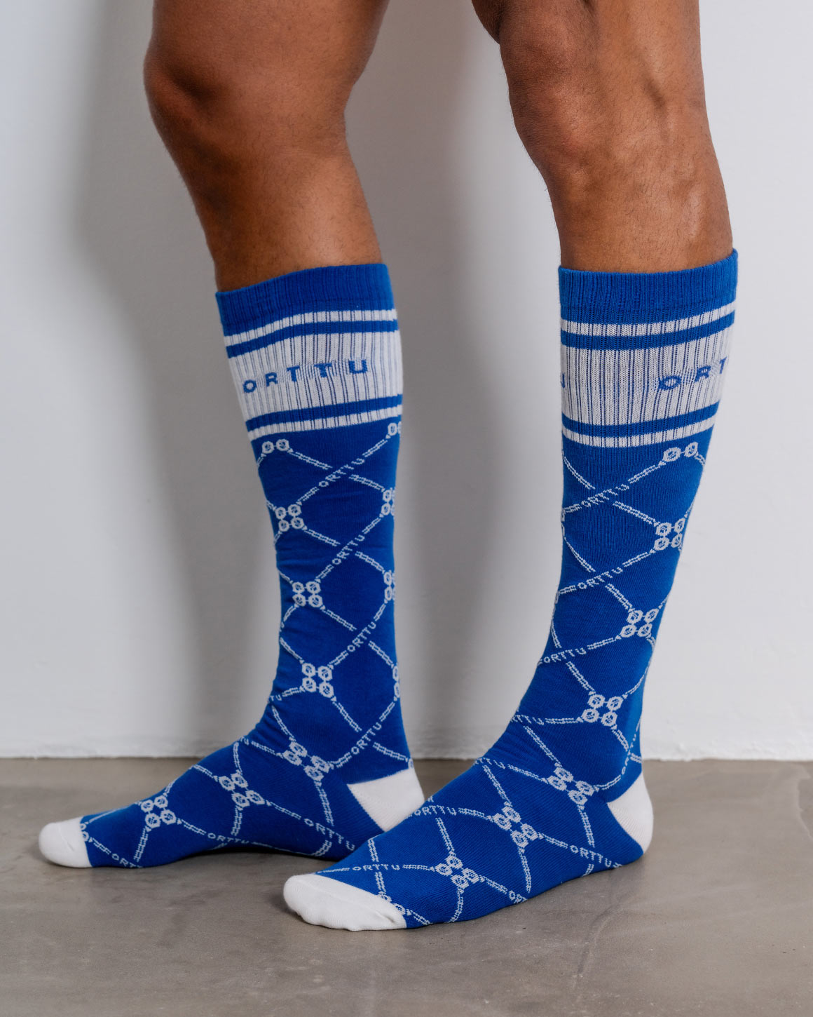 Monogram Socks Blue