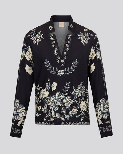 Star Neck Shirt Print