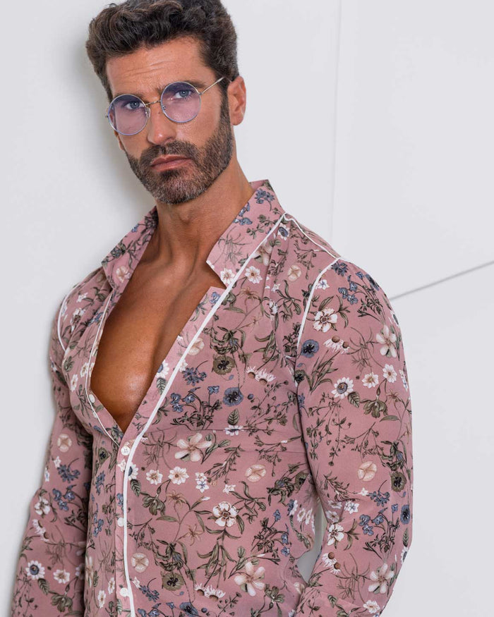 Slim Fit Star Neck Shirt
