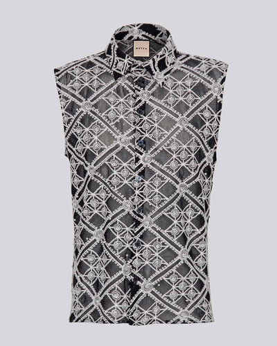 Joseph Shirt Rhinestone & Pearls