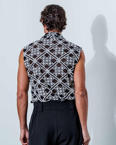 Joseph Shirt Rhinestone & Pearls