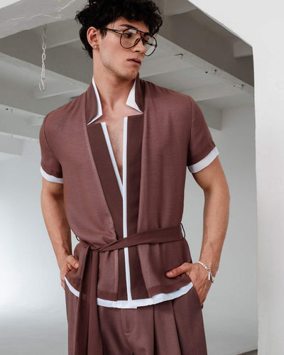 Star Neck Cardigan Double