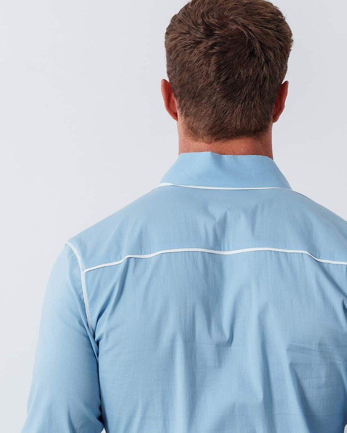 Slim Fit Star Neck Shirt Cotton