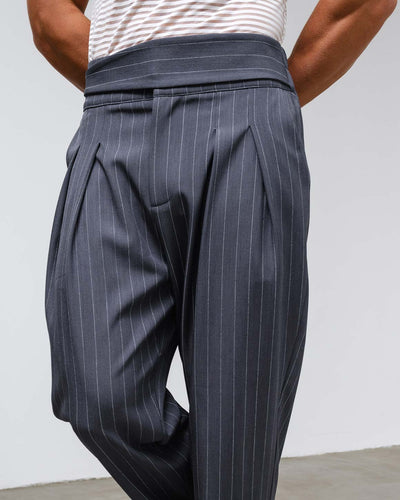 Federico Pants Grey Striped