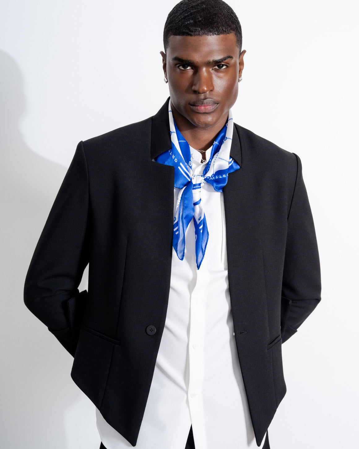 Monogram Scarf Blue – ORTTU