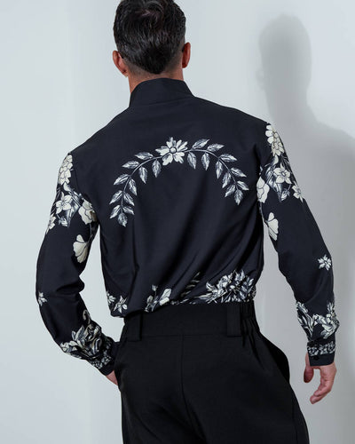 Star Neck Shirt Print