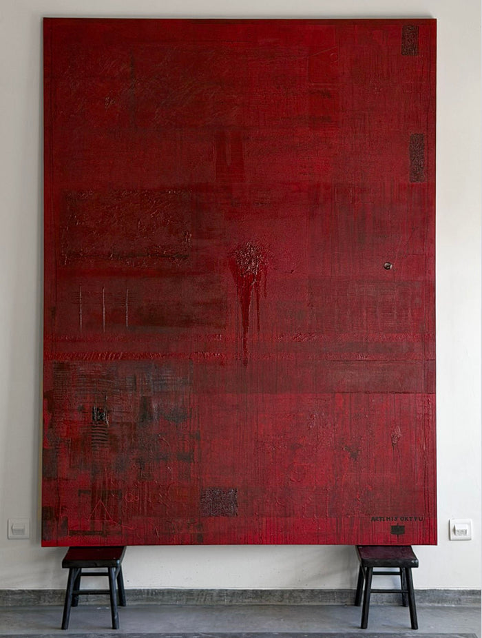 3 Silent Guardians in an Ancient Red Room