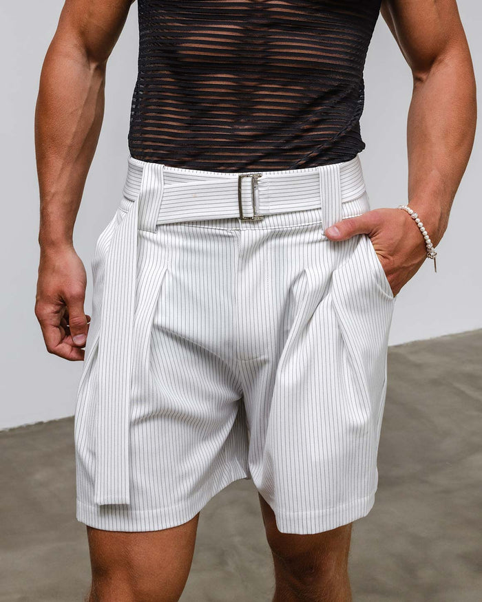 Roberto Shorts Striped with Belt