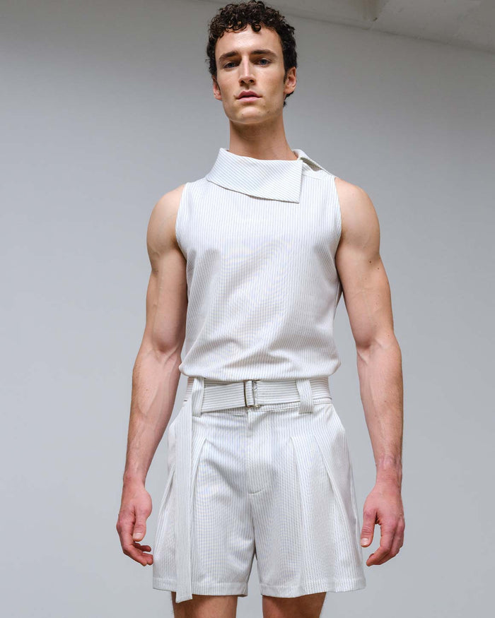Roberto Shorts Striped with Belt