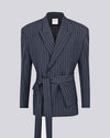 Nikos Jacket Grey striped