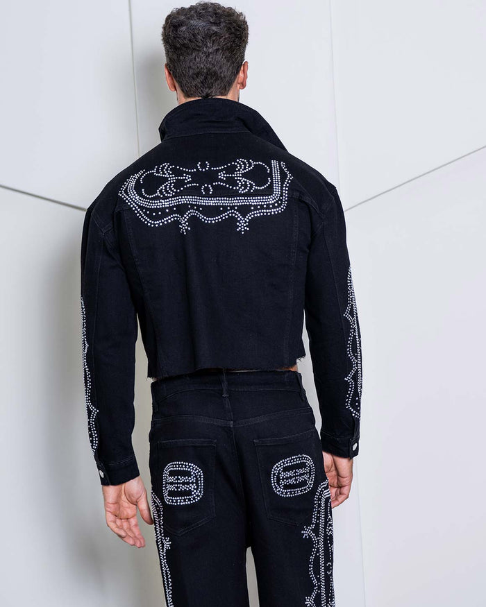 Jace Denim Rhinestone Jacket