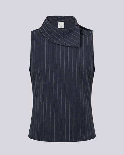 Lyon Top Grey striped