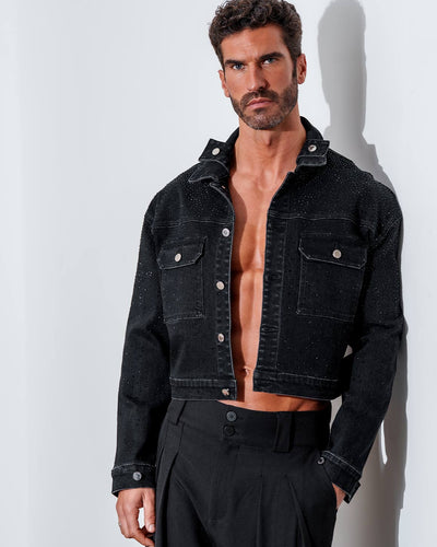 Eros Rhinestone Denim Jacket