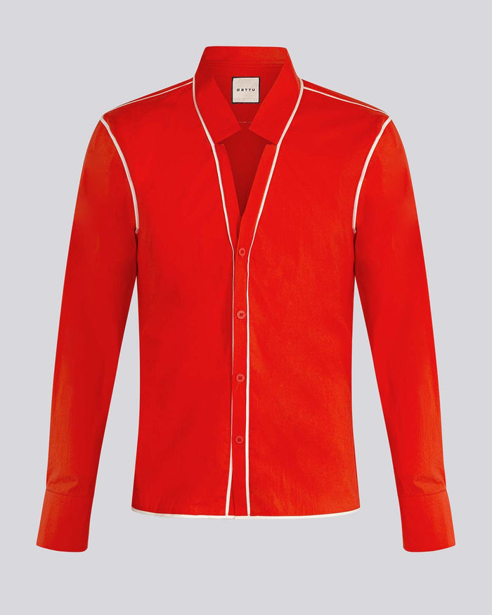 Slim Fit Star Neck Shirt Cotton