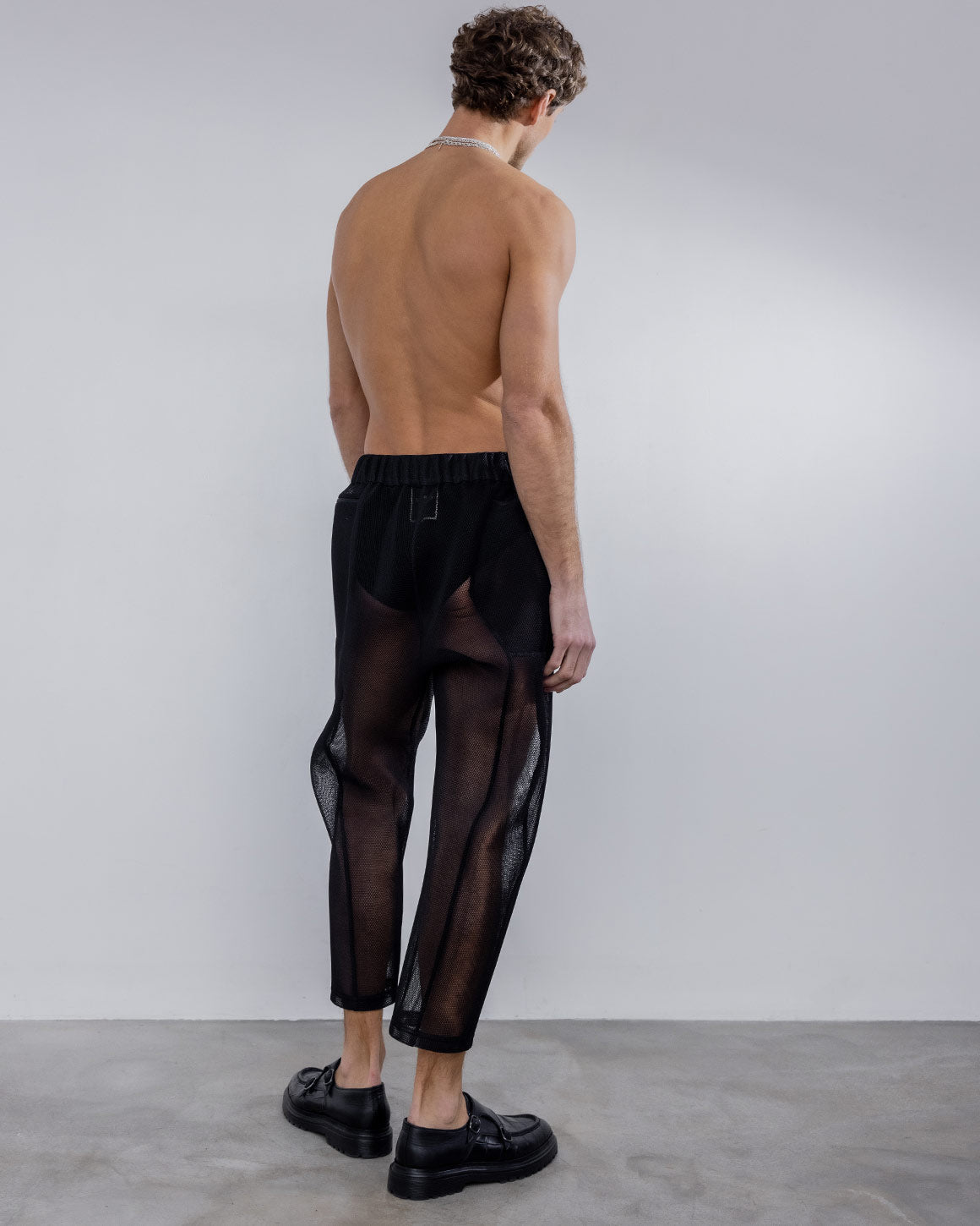 Sexy Mens See Through Ultra-thin Transparent Leggings Long Johns Lounge  Tight Pants Underwears