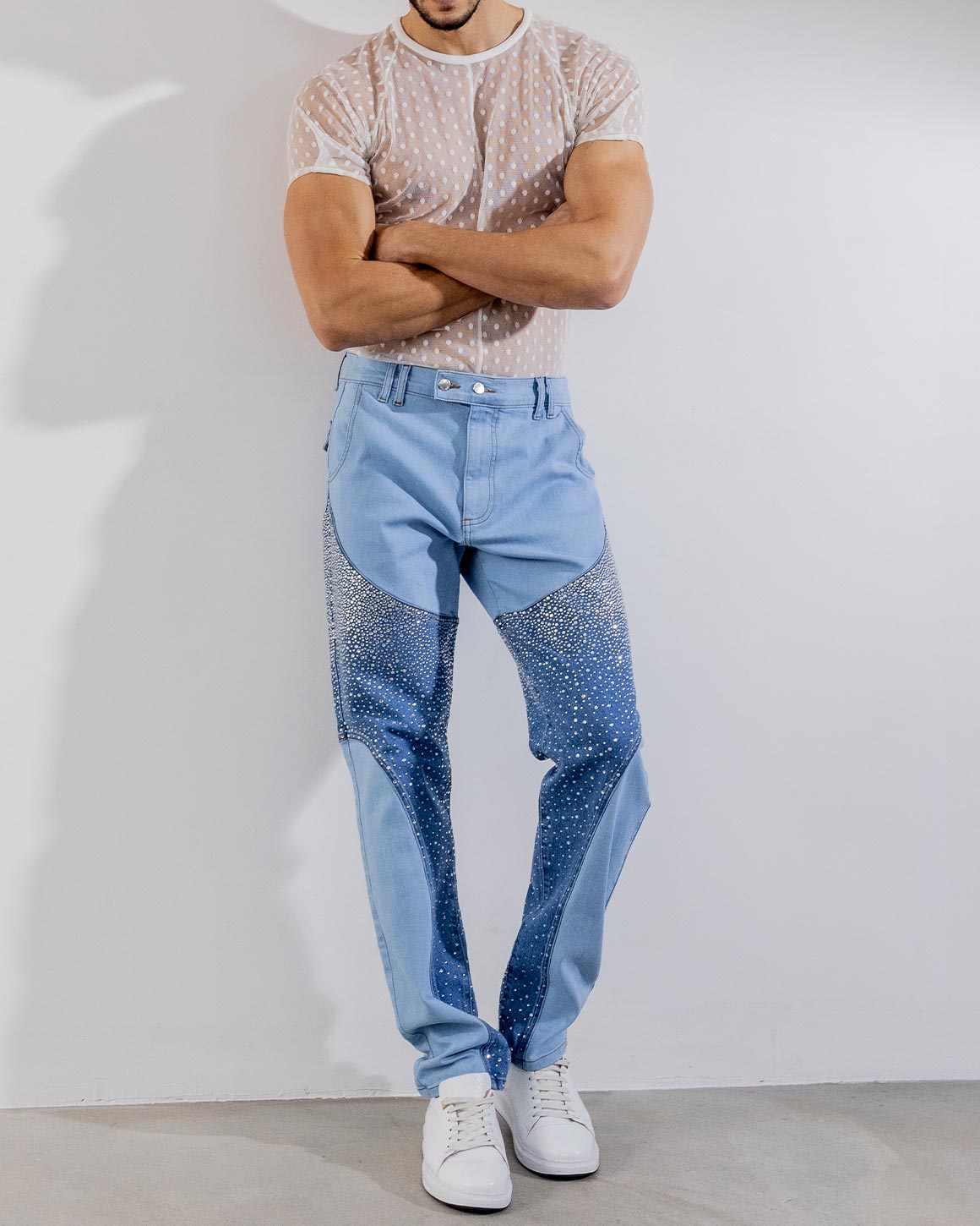 Exceed, Jeans, Handmade Bleach Dyed Louis Vuitton Print Jeans 26