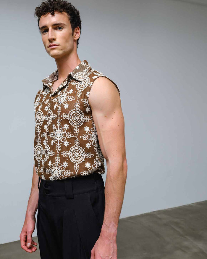 Joseph Shirt Rhinestone & Pearls