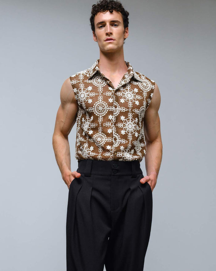 Joseph Shirt Rhinestone & Pearls