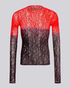 Gradient Rhinestone Leopard Top